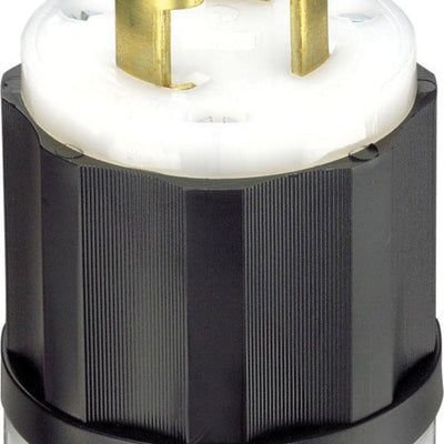 Leviton TurnLok Industrial Nylon Grounding Plug L5-30P 2 Pole 3 Wire