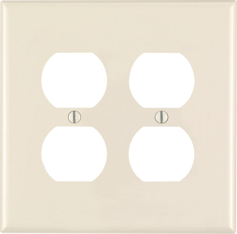 Leviton Midway Almond 2 gang Nylon Duplex Wall Plate
