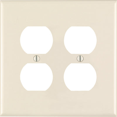 Leviton Midway Almond 2 gang Nylon Duplex Wall Plate