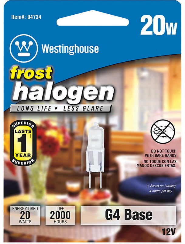 Westinghouse 20 W T2.5 Decorative Halogen Bulb 290 lm Bright White