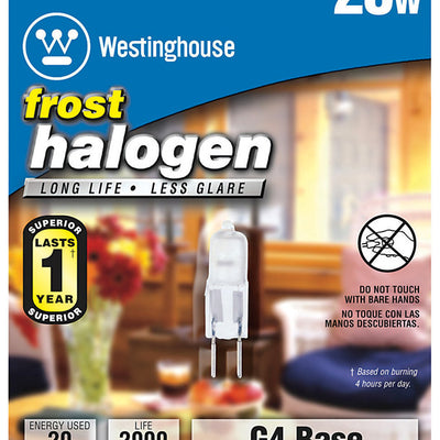 Westinghouse 20 W T2.5 Decorative Halogen Bulb 290 lm Bright White