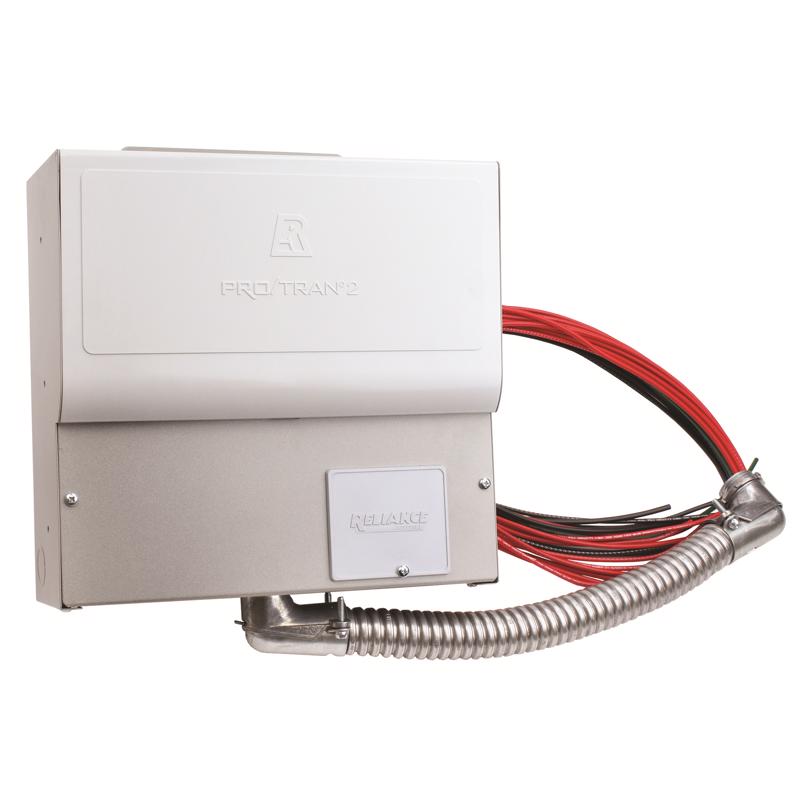 Reliance Controls Pro/Tran 2 30 amps 120/240 V 10 space 10 circuits Surface Mount Generator Power Tr