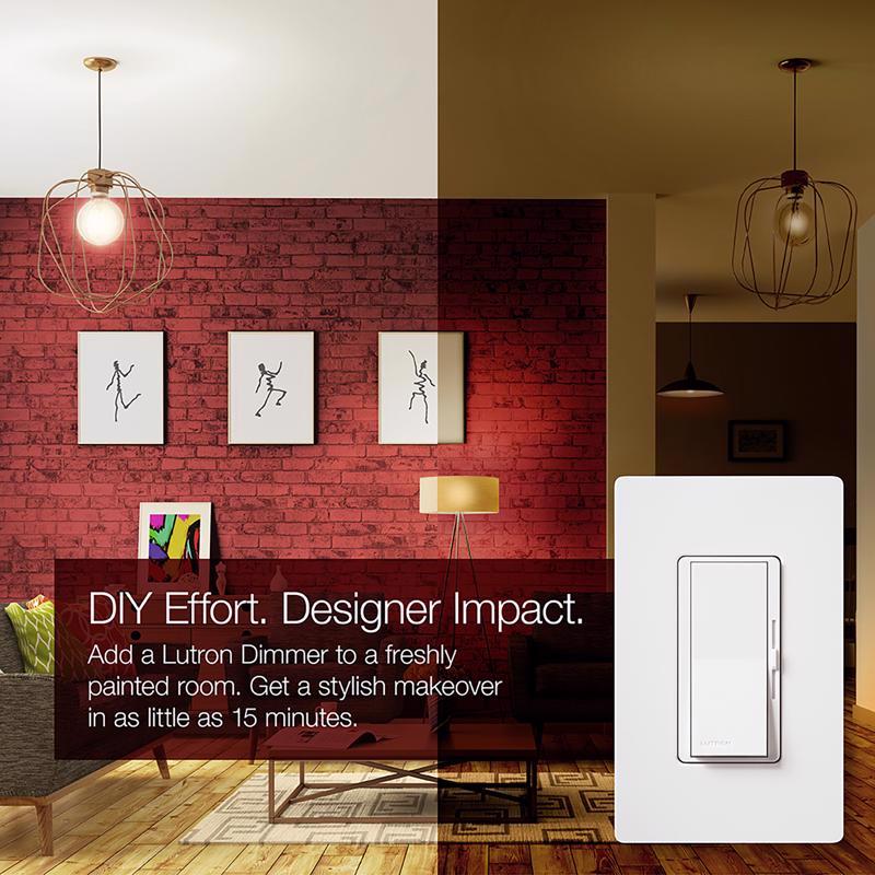 Lutron Diva Ivory 150 W 3-Way Dimmer Switch
