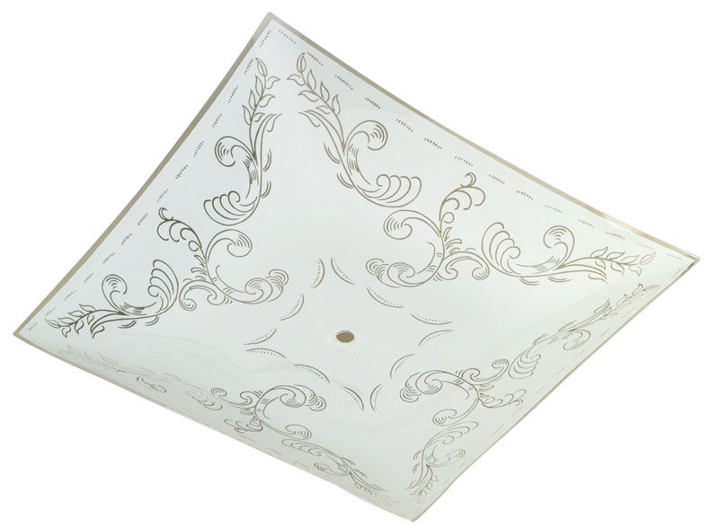 Westinghouse Square White Glass Fan/Fixture Shade