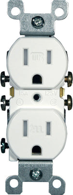 Leviton 15 amps 125 V Duplex White Outlet 5-15R