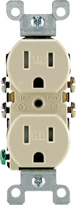 Leviton 15 amps 125 V Duplex Ivory Tamper Resistant Outlet 5-15R