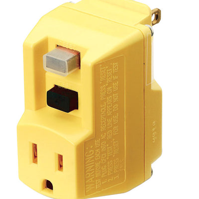 Coleman Cable TRC Commercial, Light Industrial, Residential PVC GFCI Plug 5-15P 2 Pole 3 Wire