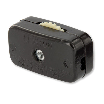 Leviton 6 amps Single Pole Feed Through Switch Brown