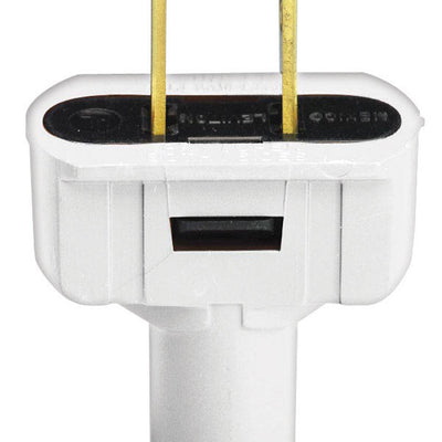 Leviton Residential Vinyl Straight Blade Plug 1-15P 18-14 AWG 2 Pole 2 Wire