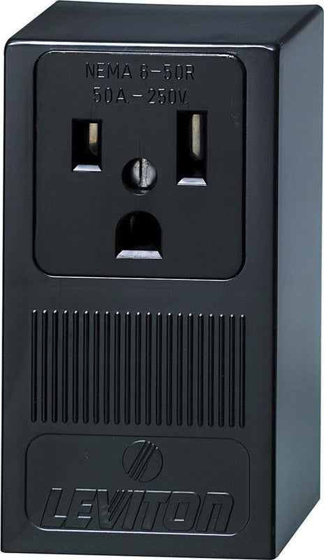 Leviton 50 amps 250 V Black Outlet 6-50R