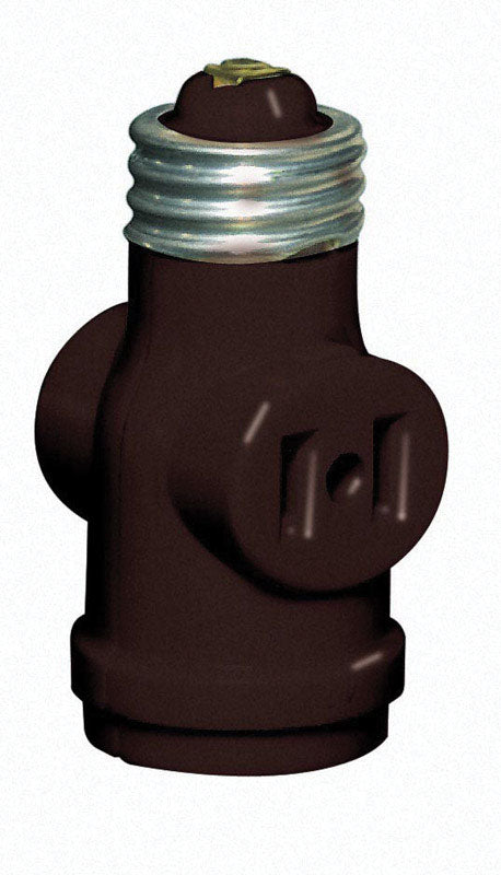 Leviton Plastic Medium Base Socket Adapter