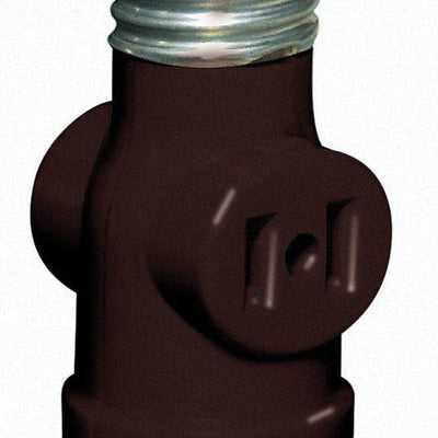 Leviton Plastic Medium Base Socket Adapter
