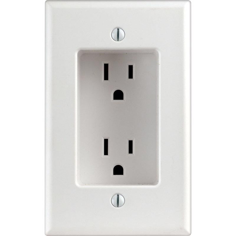 Leviton 15 amps 125 V Duplex White Outlet 5-15R
