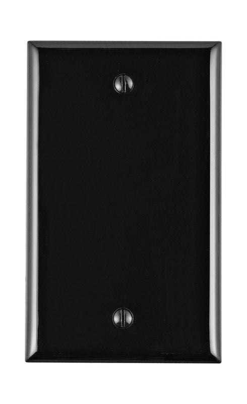 Leviton Black 1 gang Nylon Blank Wall Plate