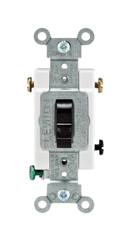 Leviton Commercial 15 amps Toggle Switch Brown