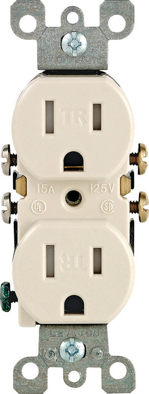 Leviton 15 amps 125 V Duplex Light Almond Outlet 5-15R