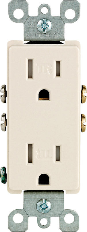 Leviton Decora 15 amps 125 V Duplex Light Almond Outlet 5-15R