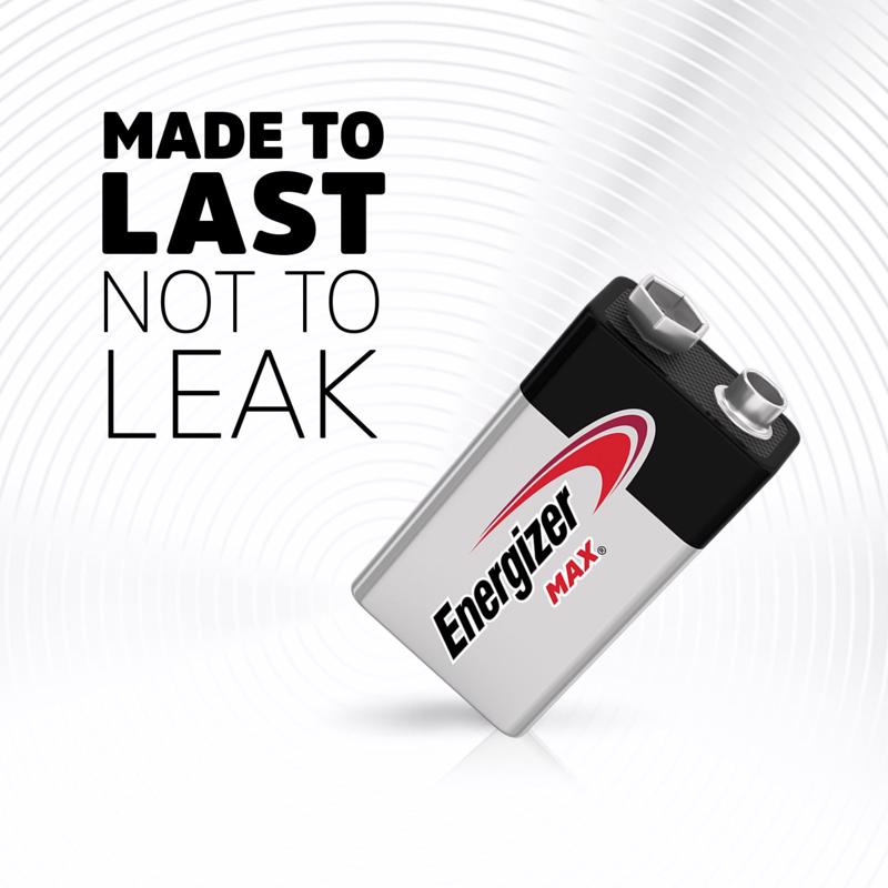 Energizer Max 9-Volt Alkaline Batteries Carded