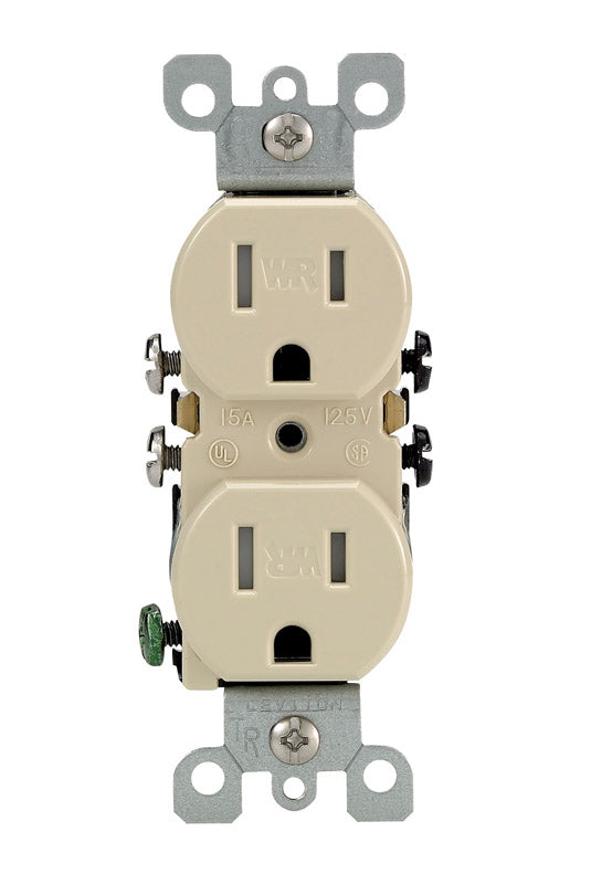 Leviton 15 amps 125 V Duplex Ivory Outlet 5-15R