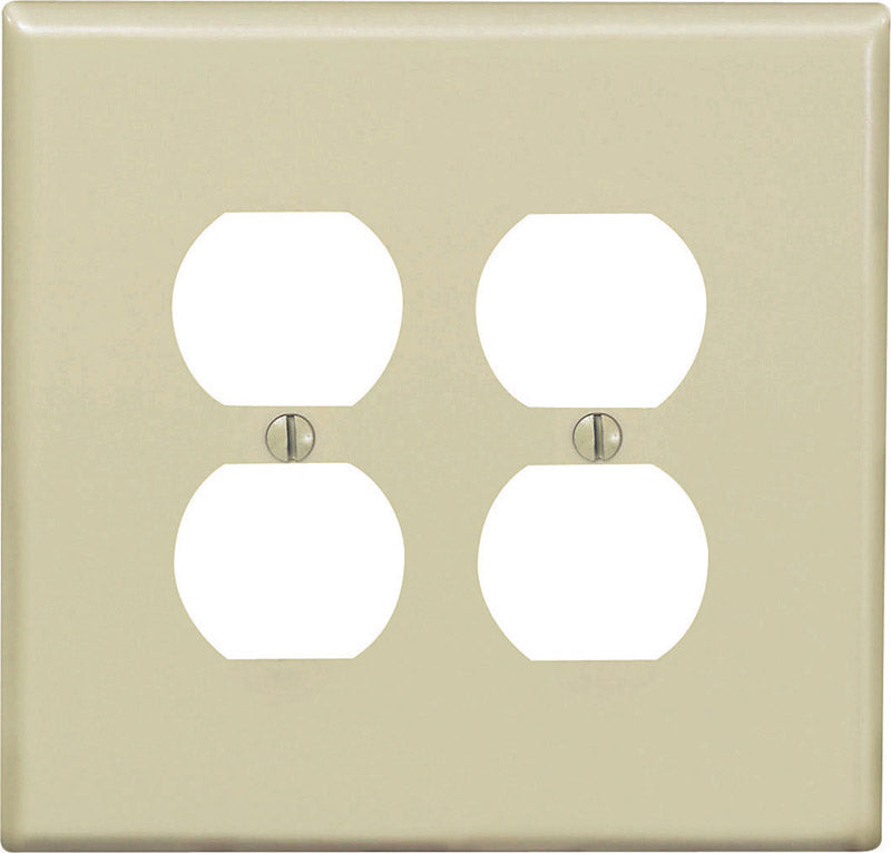Leviton Midway Ivory 2 gang Nylon Duplex Wall Plate