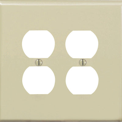 Leviton Midway Ivory 2 gang Nylon Duplex Wall Plate
