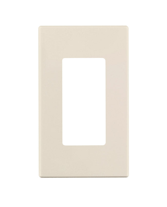 Leviton Almond 1 gang Polycarbonate Decorator Wall Plate