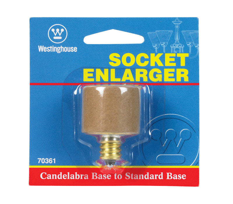 Westinghouse Metal Candelabra to Standard Base Socket Adapter