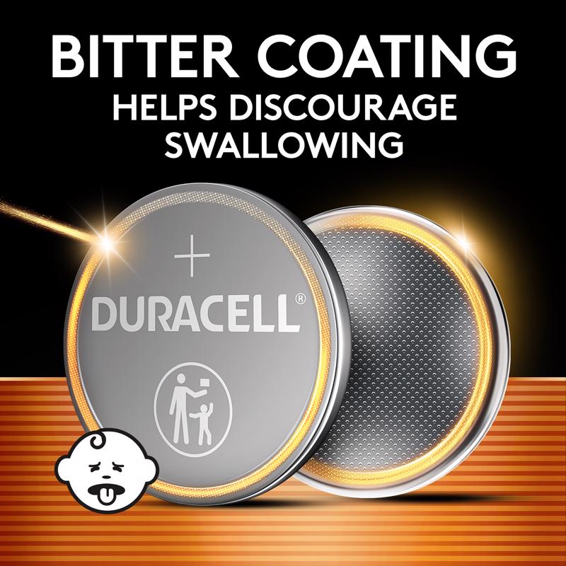 Duracell Lithium Coin 2016 3 V 0.09 mAh Medical Battery 2 pk