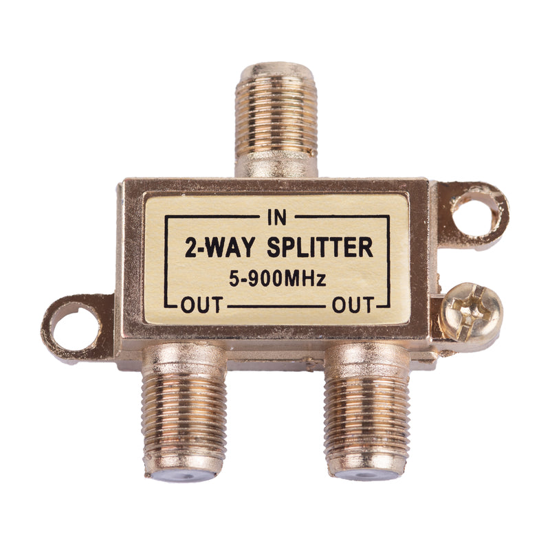 Monster Just Hook It Up 2 Way Coax Splitter 75 ohm 900 MHz