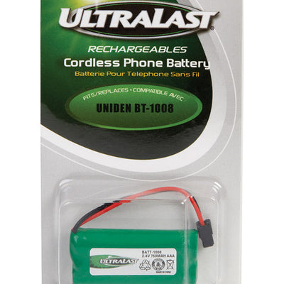 UltraLast NiMH AAA 2.4 V 750 mAh Cordless Phone Battery BATT-1008 1 pk