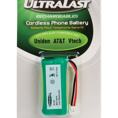UltraLast NiMH AAA 2.4 V 750 mAh Cordless Phone Battery BATT-6010 1 pk