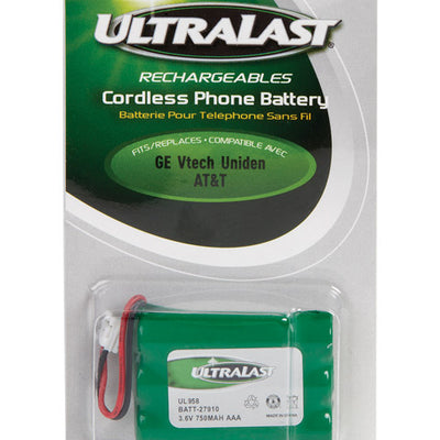 UltraLast NiMH AAA 3.6 V 0.75 mAh Cordless Phone Battery BATT-27910