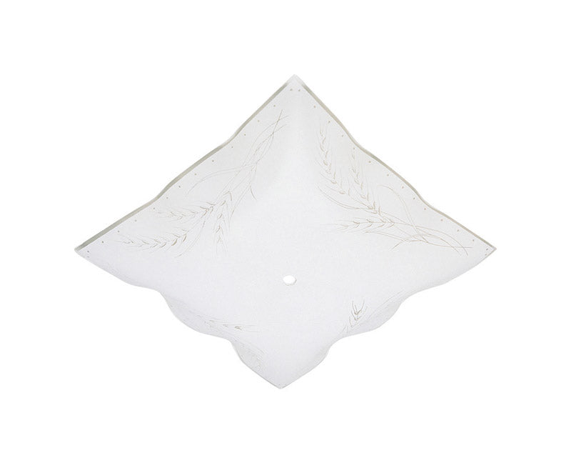 Westinghouse Square White Glass Fan/Fixture Shade