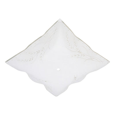 Westinghouse Square White Glass Fan/Fixture Shade