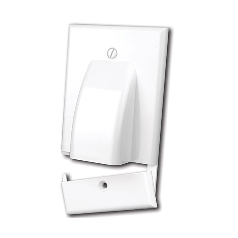 Monster Just Hook It Up White 1 gang Plastic Home Theater Wall Plate