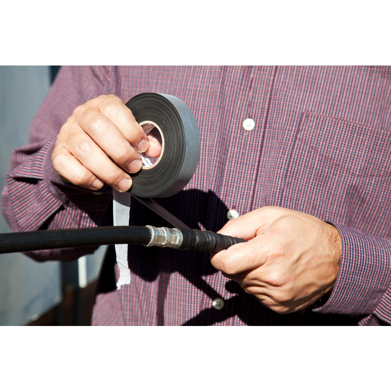 3M Temflex 3/4 in. W X 22 ft. L Black Rubber Splicing Tape