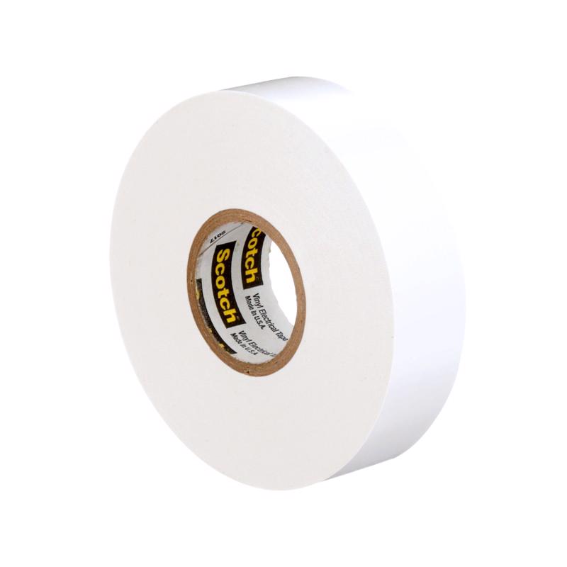 Scotch 3/4 in. W X 66 ft. L White Vinyl Electrical Tape