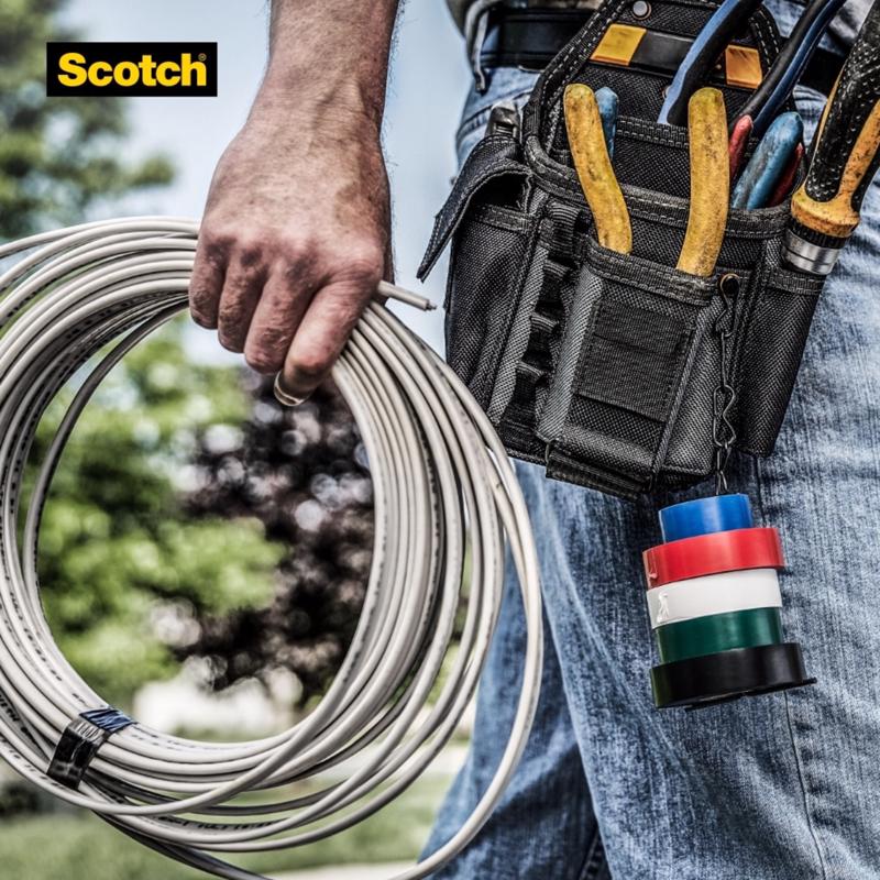 Scotch 3/4 in. W X 66 ft. L White Vinyl Electrical Tape