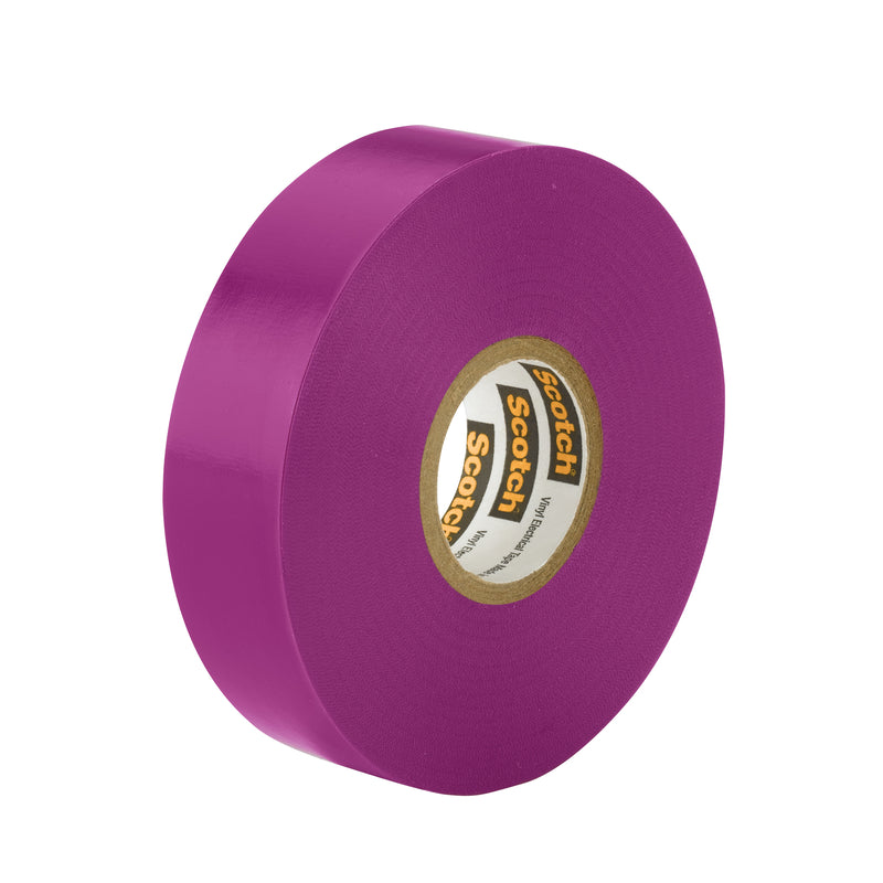Scotch 3/4 in. W X 66 ft. L Violet Vinyl Electrical Tape