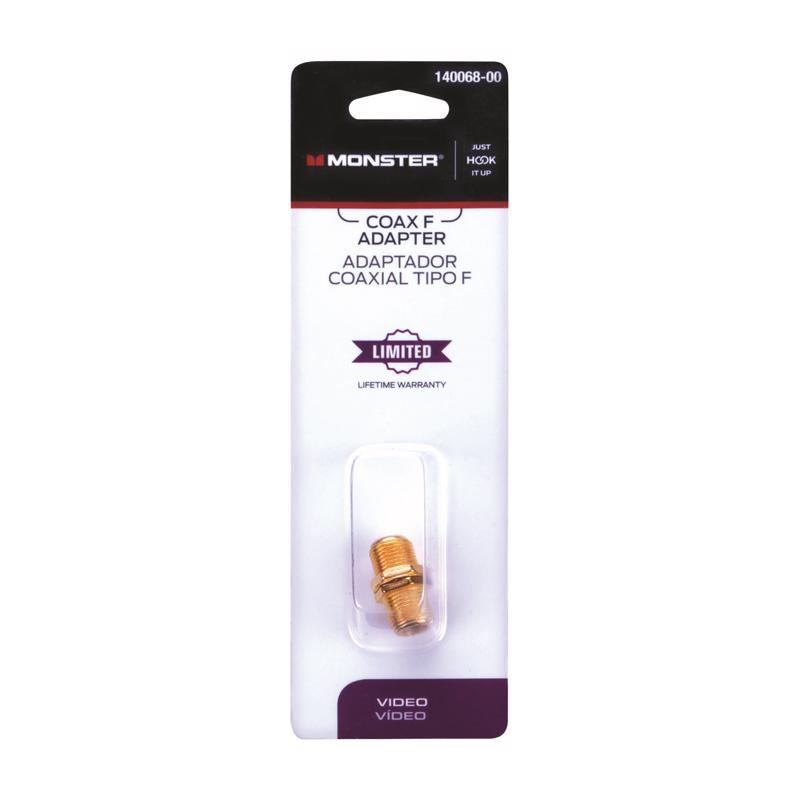Monster Just Hook It Up Coax F Adapter 900 MHz