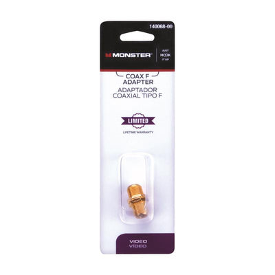 Monster Just Hook It Up Coax F Adapter 900 MHz