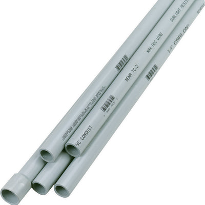 Cantex 3/4 in. D X 10 ft. L PVC 40 schedule Electrical Conduit For Rigid