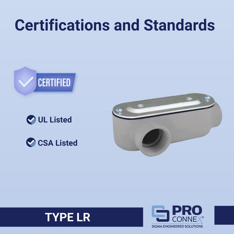 Sigma Engineered Solutions ProConnex 1/2 in. D Die-Cast Aluminum Conduit Body For Rigid