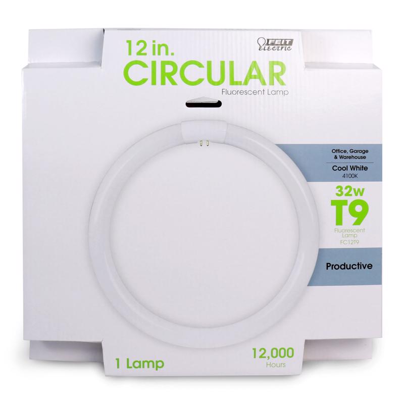 Feit 32 W T9 12 in. D Circline Fluorescent Bulb Cool White Circular 4100 K