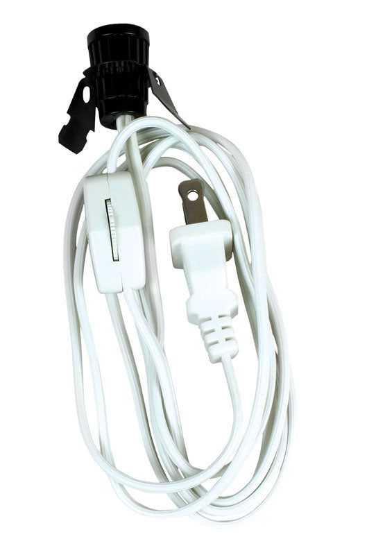 Jandorf Plastic Candelabra Base Lamp Cord Set