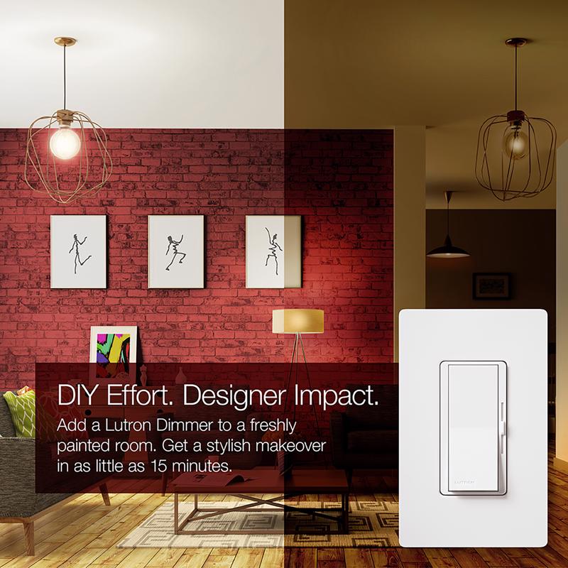 Lutron Diva White 150 W 3-Way Dimmer Switch