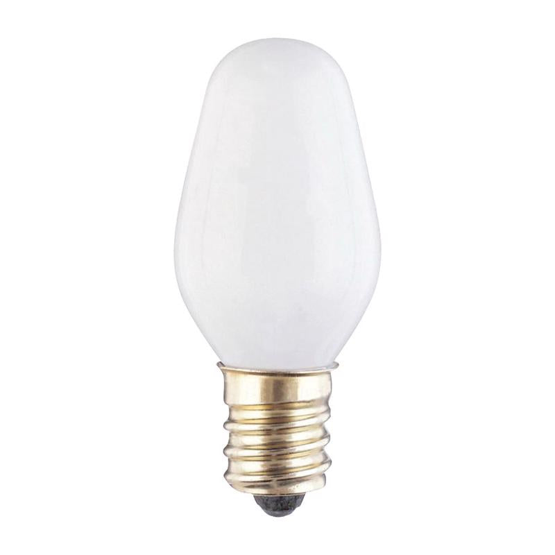 Westinghouse 7 W C7 Specialty Incandescent Bulb E12 (Candelabra) White 2 pk