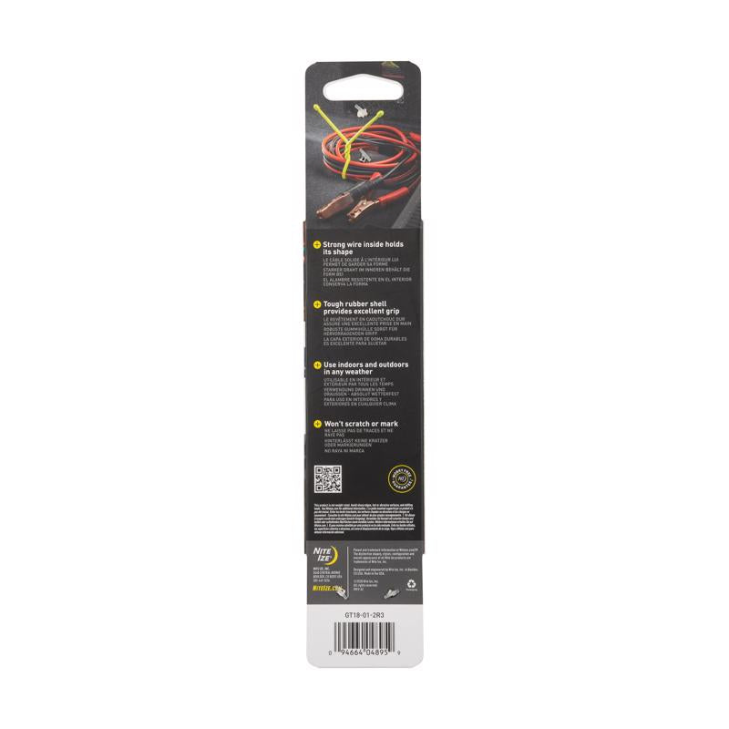 Nite Ize Gear Tie 18 in. L Black Twist Ties 2 pk