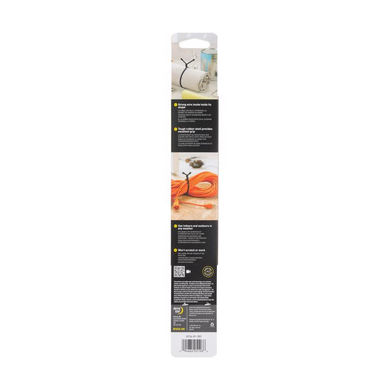 Nite Ize Gear Tie 24 in. L Black Twist Ties 2 pk
