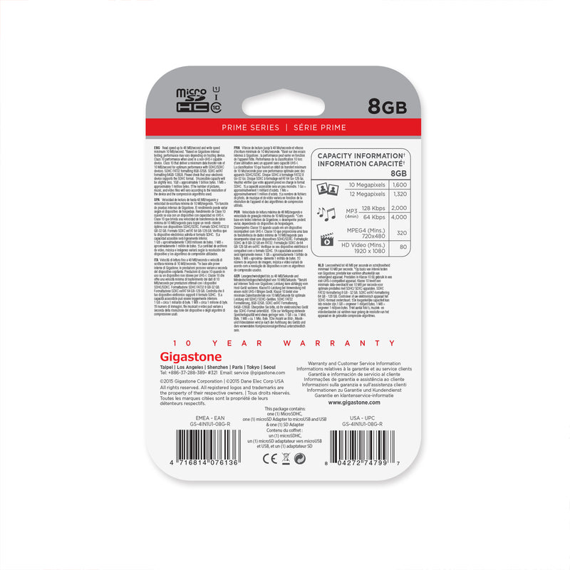Gigastone Micro SD Flash Memory Universal Pack